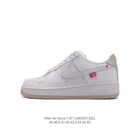 耐克 Nike Air Force 1 '07 Low 空军一号含气垫 低帮百搭厚底增高休闲运动板鞋。柔软、弹性十足的缓震性能和出色的中底设计，横跨复古与现代的 - 点击图像关闭