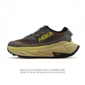 霍卡 Hoka One One 大地飞越 Skyline Float X 系列 网面透气 防滑轻便厚底跑步鞋天际线X老爹鞋，户外缓震越野徒步鞋 缓冲性为各种阶段