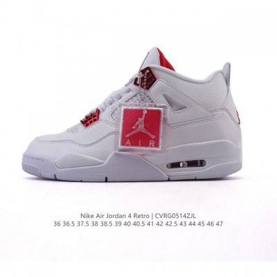 公司级 真标 耐克 Nike Air Jordan 4 Retro Og迈克尔 乔丹Aj4代乔4 中帮复古休闲运动文化篮球鞋。秉承轻量化的速度型篮球鞋设计思想完
