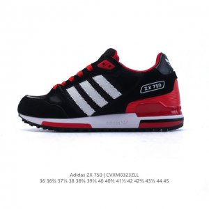 130 阿迪达斯 （Adidas）Zx 750 户外耐磨舒适运动休闲鞋男款经典运动鞋。80年代,Zx系列问世。这款经典鞋,采用热塑性聚氨酯橡胶（Tpu）鞋跟笼,