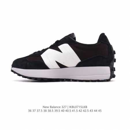 真标 Nb 新百伦 New Balance 327系列复古休闲运动慢跑鞋时尚男女运动鞋 以更纯粹的复古风格设计打造的全新造型 侧身还以解构设计，将 N 字标志以 - 点击图像关闭
