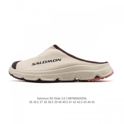 新品公司级 Salomon Rx Slide 3.0：缓震与透气设计透气轻量减震休闲运动恢复拖鞋 沙滩拖鞋 包头凉拖鞋 1. 缓震与支撑性 中底科技：采用超大尺
