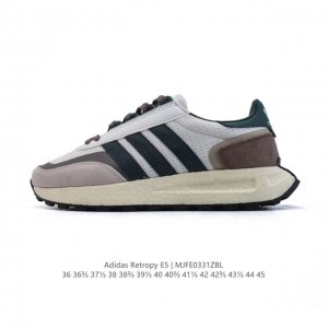 阿迪达斯 新款 三叶草 厚底 Adidas Retropy E5 新款 爆米花 低帮经典运动鞋潮厚底增高男女士慢跑鞋。以70年代经典跑步鞋为灵感，新鲜演绎复古造