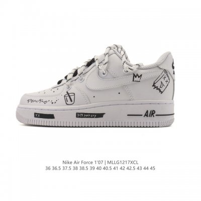 公司级 Af1耐克 Nike Air Force 1 ‘07 Low 空军一号 解构绑带 双鞋带 厚底增高百搭运动板鞋 原楦头原纸板 打造纯正空军版型，专注外贸