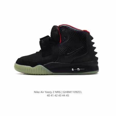 耐克 坎耶 维斯特联名，超级限定 专供外贸出口订单货 Kanye West x Nike Air Yeezy II NRG 椰子二代中帮纪念球鞋 中帮篮球靴子 - 点击图像关闭