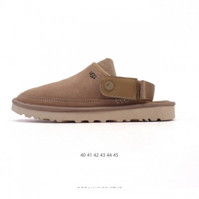 公司级 Ugg 男士包头凉鞋 新款上新啦 时尚百搭单品凉鞋家居拖鞋 魔术贴 一脚蹬 一式两用凉拖鞋 潮流元素宽版弹力后跟带设计 在休闲凉拖鞋和舒适便鞋中任意切换