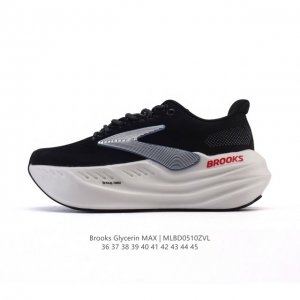 新品公司级 布鲁克斯 Glycerin Max 超级甘油:舒适的增高神器！Brooks Glycerin Max是一款极具突破性的顶级缓震运动跑鞋，由百年专业跑