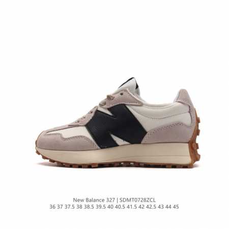 真标 Nb 新百伦 New Balance 327系列复古休闲运动慢跑鞋时尚男女运动鞋 以更纯粹的复古风格设计打造的全新造型 侧身还以解构设计，将 N 字标志以 - 点击图像关闭