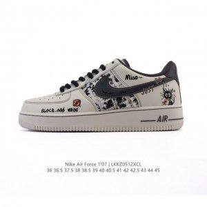 公司级 耐克 Nike Air Force 1 '07 Low 空军一号含气垫 小白鞋 2025年 蛇年新款 低帮百搭厚底增高休闲运动板鞋。柔软、弹性十足的缓震