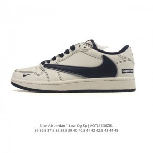 真标 耐克 Nike Air Jordan 1 Low Og Sp Military Blue Aj1乔1倒勾 2025年新款 低帮篮球鞋 Aj1 乔丹1代 A