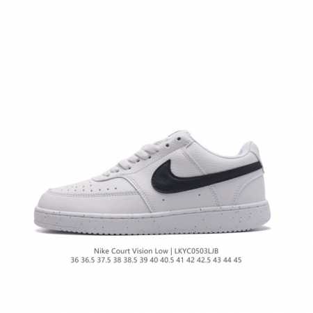 耐克nike Court Vision Low 校园风低帮复古篮球板鞋男女运动鞋，延续80年代复古篮球鞋，添加学院风细节。皮革鞋面，利落风格，重现复古篮球风范。 - 点击图像关闭