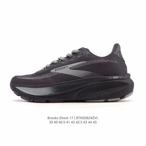 新品公司级 布鲁克斯Brooks Ghost 幽灵 17 经典鞋款厚底增高运动老爹鞋，Max 坐垫。搭载 Dna Loft V3 氮气超临界发泡中底，前掌厚度