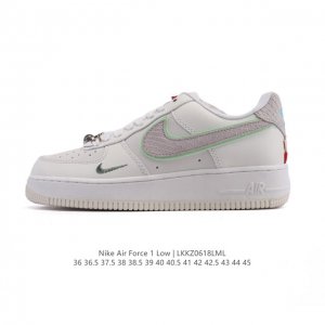 特价 耐克 Nike Air Force 1 '07 Low 2025新年新款 蛇年限定 空军一号含气垫 小白鞋 低帮百搭厚底增高休闲运动板鞋。柔软、弹性十足的