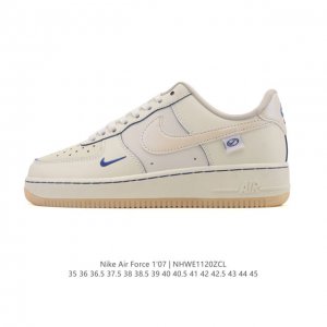 耐克 Nike Air Force 1 '07 Low 空军一号含气垫 低帮小白鞋 百搭厚底增高休闲运动板鞋。柔软、弹性十足的缓震性能和出色的中底设计，横跨复古