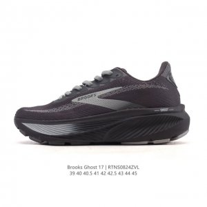 新品公司级 布鲁克斯Brooks Ghost 幽灵 17 经典鞋款厚底增高运动老爹鞋，Max 坐垫。搭载 Dna Loft V3 氮气超临界发泡中底，前掌厚度