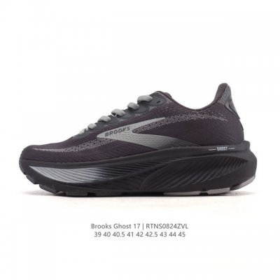 新品公司级 布鲁克斯Brooks Ghost 幽灵 17 经典鞋款厚底增高运动老爹鞋，Max 坐垫。搭载 Dna Loft V3 氮气超临界发泡中底，前掌厚度