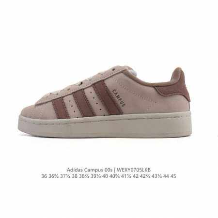 Adidas阿迪达斯.三叶草Campus 00S 翻毛皮面包鞋复古休闲板鞋。千禧回潮！Adidas Campus 00S 经典再现！面包化的Campus鞋款在今 - 点击图像关闭