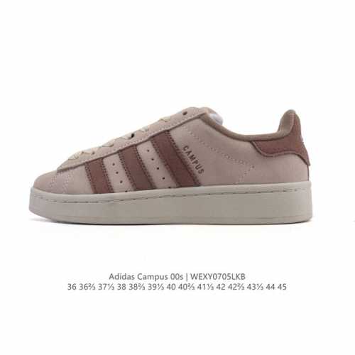 Adidas阿迪达斯.三叶草Campus 00S 翻毛皮面包鞋复古休闲板鞋。千禧回潮！Adidas Campus 00S 经典再现！面包化的Campus鞋款在今