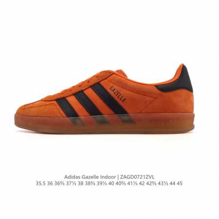 公司级 阿迪达斯 Adidas Originals Gazelle Indoor复古三叶草防滑透明橡胶板鞋经典运动鞋 Hello Kitty 猫。这款经典鞋,忠 - 点击图像关闭