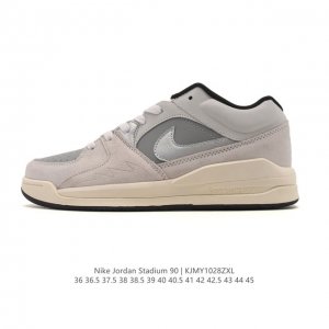 真标 耐克 Nike Air Jordan Stadium Aj90 潮流运动板鞋 Aj90 充满了对Tinkerhathield 原创设计的致敬 包括中足网状