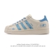公司级 阿迪达斯 Adidas Superstar 2025年新款鞋子 经典贝壳头系列 新款休闲板鞋潮流男女士运动鞋 。鞋面皮革拼接材质 标志性的贝壳鞋头，简约