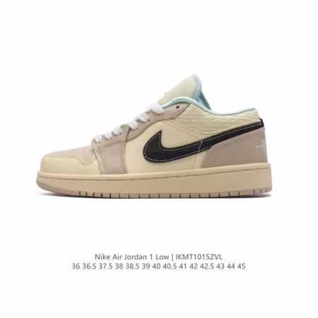 真标 耐克 乔丹air Jordan 1 Low Aj1 乔1 乔丹1代aj1 低帮复古文化休闲运动篮球鞋。从1985 年面世的元年款汲取设计灵感，采用简洁大方 - 点击图像关闭
