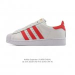 阿迪达斯 Adidas Superstar 2025年新款鞋子 经典贝壳头系列 新款休闲板鞋潮流男女士运动鞋 。鞋面皮革拼接材质 标志性的贝壳鞋头，简约的线条。
