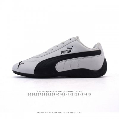 puma Speedca Og 彪马极速赛车系列低帮德训风拼接复古百搭休闲运动赛车鞋 鞋款从80、90年代赛车手所穿的防火赛车鞋为原型，鞋身线条模仿了赛车的流线