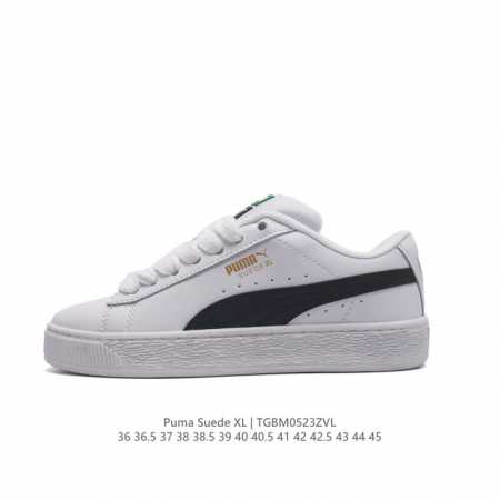 彪马puma Suede Xl 低帮复古轻便透气防滑减震休闲鞋 厚底增高运动板鞋。 尺码: 36-45含半码 货号：397255 02 编码：Tgbm0523Z - 点击图像关闭