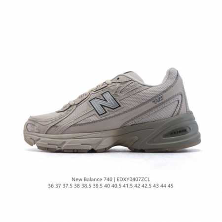New Balance Mr740 Nb新百伦系列复古老爹风休闲运动慢跑鞋。采用轻质牛剖革拼接透气网眼衬垫织物鞋面材质 T-Beam大底提供足步弓支撑 保持步态 - 点击图像关闭