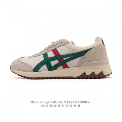 Onitsuka Tiger 鬼塚虎 经典款California 78 Ex 男女士复古慢跑鞋运动休闲鞋厚底复古减震慢跑鞋，Onitsuka Tiger Cal