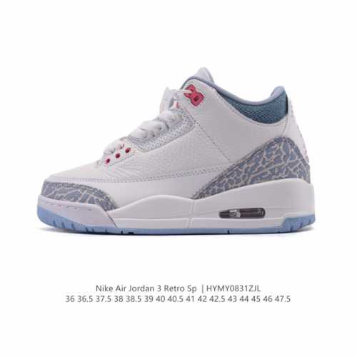 公司级 耐克 乔丹 Aj3 耐克 Nike Air Jordan 3 Retro Se 乔3 复刻篮球鞋 乔丹3代 三代 男女子运动鞋，作为 Aj 系列中广受认