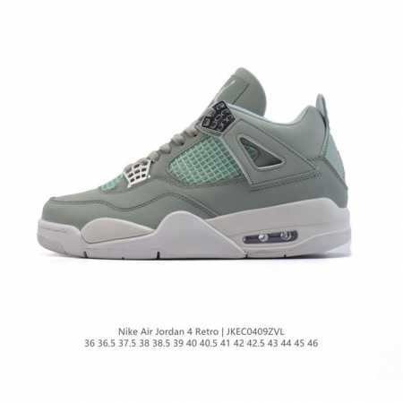真标 耐克 Nike Air Jordan 4 Retro Og迈克尔 乔丹Aj4代乔4 中帮复古休闲运动文化篮球鞋。秉承轻量化的速度型篮球鞋设计思想完成设计， - 点击图像关闭