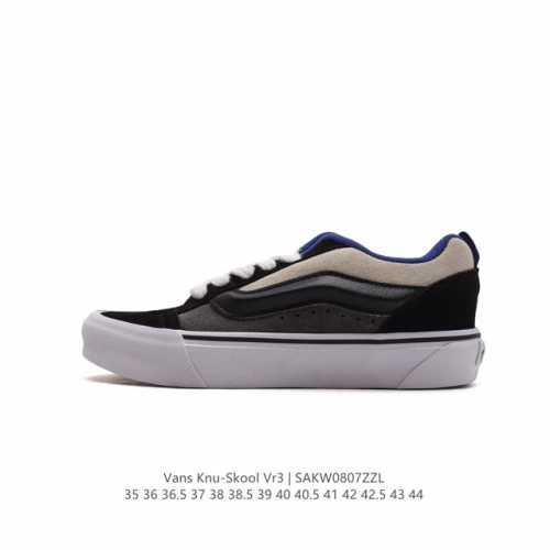 万斯 Vans Knu-Skool Vr3 Lx 面包鞋。坎普尔 茱利安系列低帮复古硫化休闲运动板鞋“肥胖版大logo”要说整个年最为热门的鞋型之一， 面包鞋