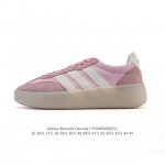 阿迪达斯 Adidas Barreda 考拉派对 复古休闲 清新 舒适百搭 德训鞋 T字头 防滑耐磨 低帮 板鞋 男女款运动鞋。鞋头加宽设计提升了穿着舒适度，长