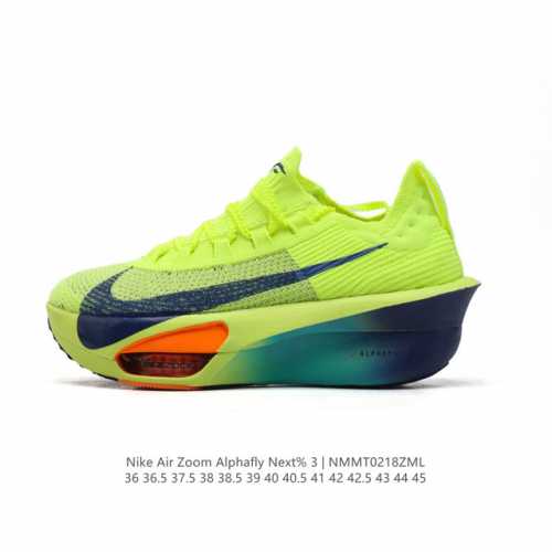 公司级 耐克 Nike Air Zoom Alphafly Next% 3代 马拉松三代 原标原盒真碳纤维 真Zoom X 气垫正确版型！鞋面采用更轻质更透气的