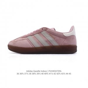 160 阿迪达斯 Adidas Originals Gazelle Indoor复古三叶草防滑透明橡胶板鞋经典运动鞋。这款经典鞋,忠于原版设计,缀撞色三条纹和鞋