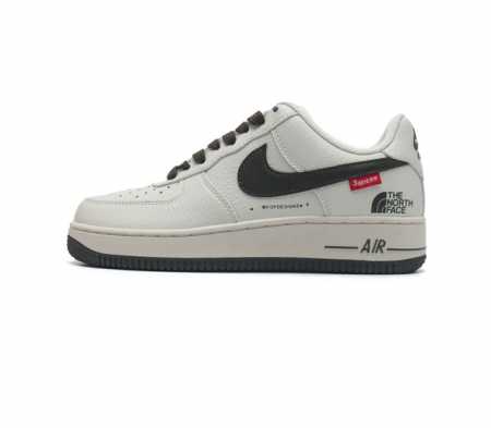 头层皮 耐克 Nike Air Force 7 X Supreme X The North Face Sup 北面 三方联名空军一号低帮厚底增高百搭运动板鞋 原 - 点击图像关闭