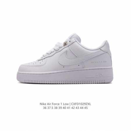 耐克 Nike Air Force 1 '07 Low 空军一号含气垫 低帮百搭厚底增高休闲运动板鞋。柔软、弹性十足的缓震性能和出色的中底设计，横跨复古与现代的 - 点击图像关闭