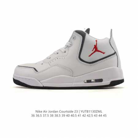 公司级 耐克 Nike Airjordancourtside23 乔丹23代 Aj23实战气垫缓震篮球鞋，Jordan 乔丹 男女鞋真标半码制，采用优质荔枝纹牛 - 点击图像关闭
