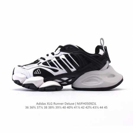 公司级 阿迪达斯Adidas Xlg Runner Deluxe 跑步者豪华版系列低帮厚底增高老爹风复古缓震休闲运动慢跑鞋。男女鞋#原楦原纸版开发版型#采用硬质 - 点击图像关闭