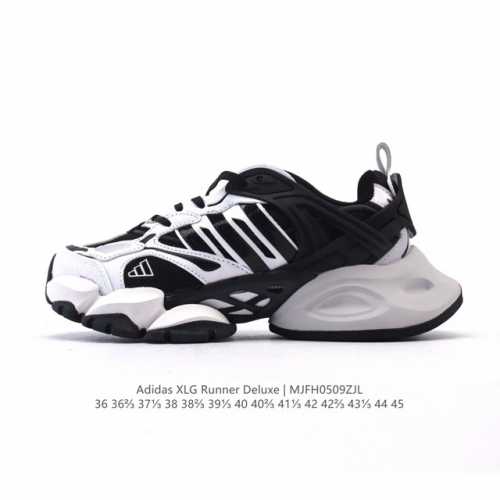 公司级 阿迪达斯Adidas Xlg Runner Deluxe 跑步者豪华版系列低帮厚底增高老爹风复古缓震休闲运动慢跑鞋。男女鞋#原楦原纸版开发版型#采用硬质