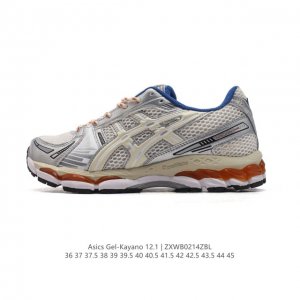 公司级 亚瑟士 Kith X Asics Gel-Kayano 12.1 “Light Sage”运动舒适防滑透气 低帮跑步鞋 厚底增高老爹鞋 该款Asics