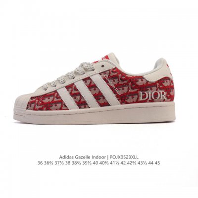 公司级 阿迪达斯 Adidas Superstar 2025年新款鞋子 蛇年新款经典贝壳头系列 新款休闲板鞋潮流男女士运动鞋 鞋面柔软织物拼接材质 标志性的贝壳