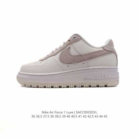 耐克 Nike Air Force 1 Low Luxe 空军一号低帮厚底休闲运动板鞋 鞋款以1982年原版经典的 Air Force 1 Luxe 为蓝本，继 - 点击图像关闭
