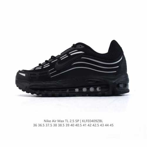 公司级 Nike耐克男女鞋 Cdg X Nike Air Max Tl 2.5 联名款复古风气垫跑鞋 缓震运动鞋 侃爷亲穿同款！鞋身自带大量 3M 反光细节，光