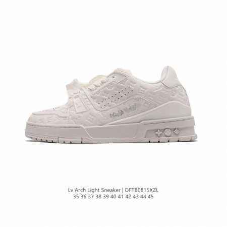 公司级 路易威登 Louis Vuitton Lv路易威登板鞋 时尚运动鞋 潮厚底增高鞋 。舒适防滑底和百搭性霸屏整个时尚娱乐圈，细节调整完美主义！鞋面采用柔软 - 点击图像关闭
