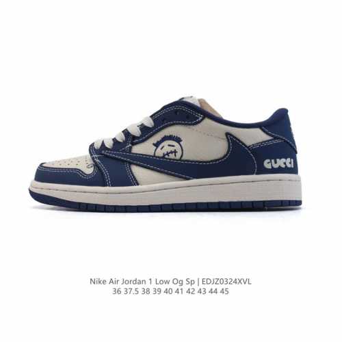 310 【公司级】真标 耐克/Nike Air Jordan 1 Low Og Sp"Military Blue"Aj1乔1倒勾低帮篮球鞋 Aj1 乔丹1代 A