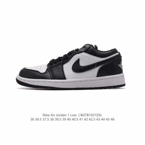 头层皮 耐克 乔丹Air Jordan 1 Low AJ1 乔1 乔丹1代aj1 低帮复古文化休闲运动篮球鞋。从1985 年面世的元年款汲取设计灵感，采用简洁大