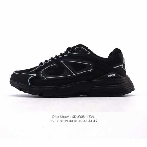 dior 迪奥 高奢品牌 彰显高级气质 Dior 运动鞋低帮系列复古休闲鞋时尚慢跑鞋厚底老爹鞋圆头系带 运动跑鞋 生活休闲鞋 男款 时髦单品 时尚百搭 复古老爹